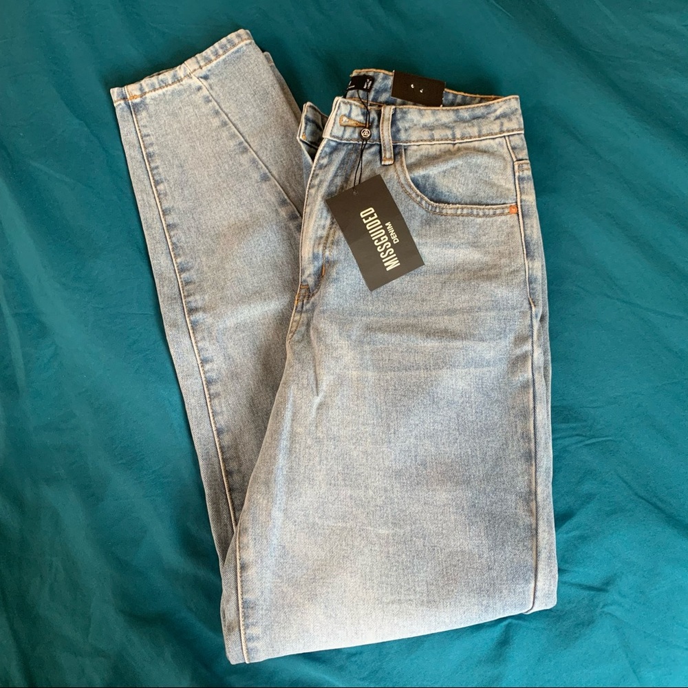 missguided riot high rise mom jeans